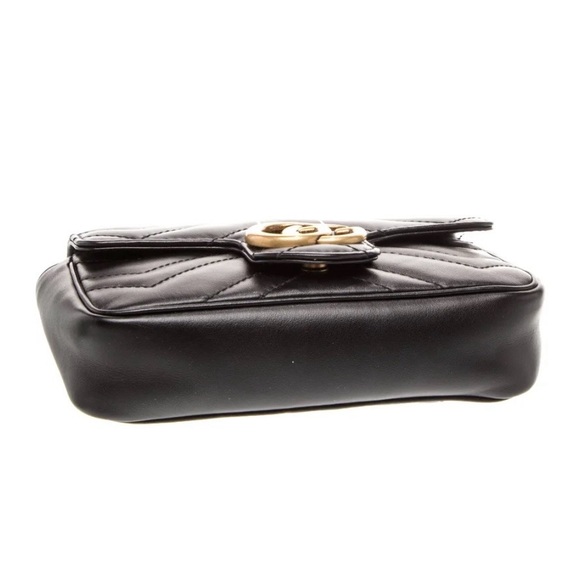 Gucci | Bags | Authentic Gucci Black Velvet Marmont Gg  Gucci Black Marmont  Crossbody Bag with Gold Accents